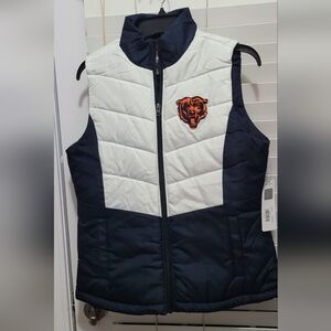 NEW With Tags....NFL Chicago Bears Women's Puffer Vest... XL
